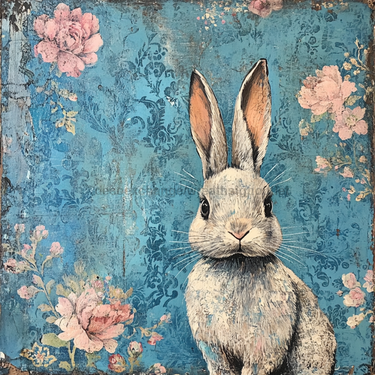 Easter Rabbit Sign, DCO-13291, Sign For Wreath, 10x10